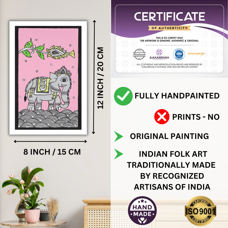ISO certified handmade painting with authenticity certificate included