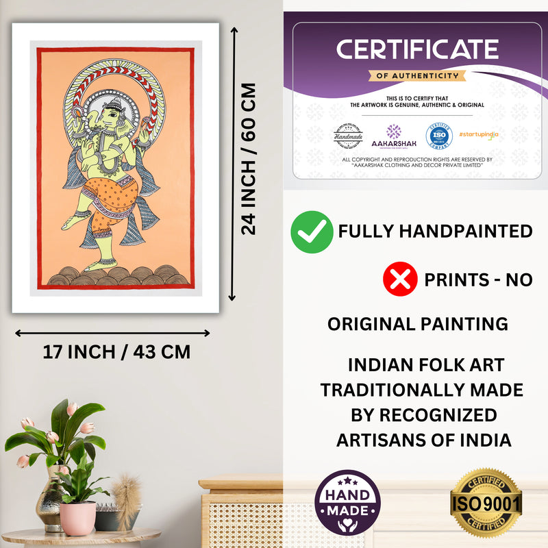 ISO certified handmade painting with authenticity certificate included
