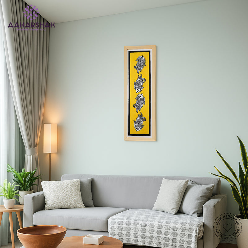 vibrant handmade tree of life painting-depicting indian folk traditions
