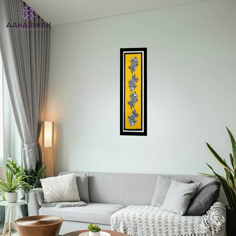 vibrant handmade tree of life painting-depicting indian folk traditions