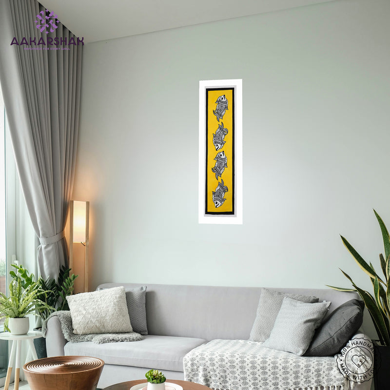 vibrant handmade tree of life painting-depicting indian folk traditions