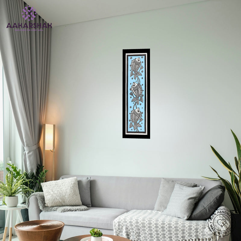 vibrant handmade tree of life painting-depicting indian folk traditions