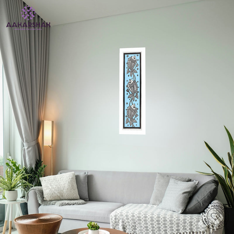 vibrant handmade tree of life painting-depicting indian folk traditions