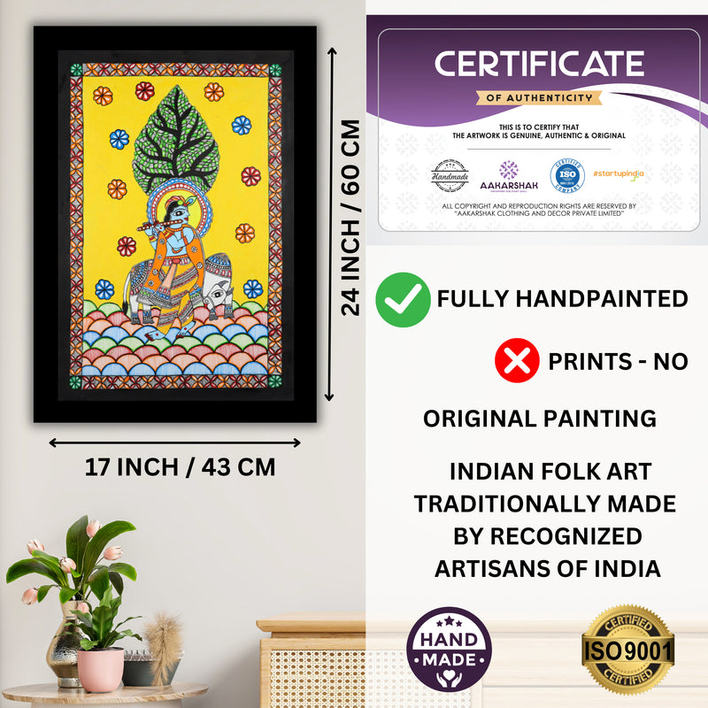 ISO certified handmade painting with authenticity certificate included