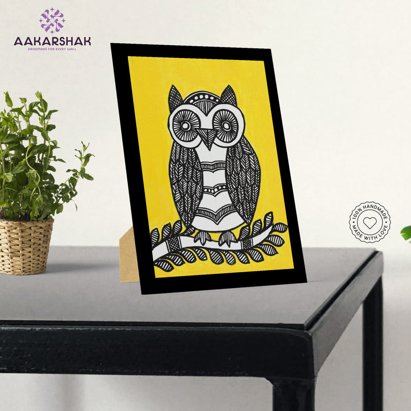 vibrant handmade madhubani painting-depicting indian folk traditions