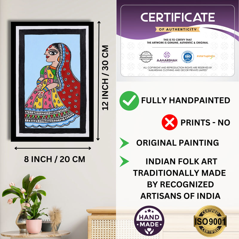 handmade iso certified-sita madhubani painting
