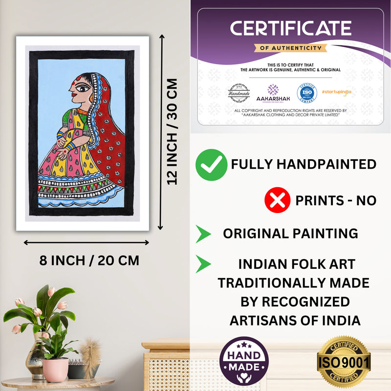 handmade iso certified-sita madhubani painting
