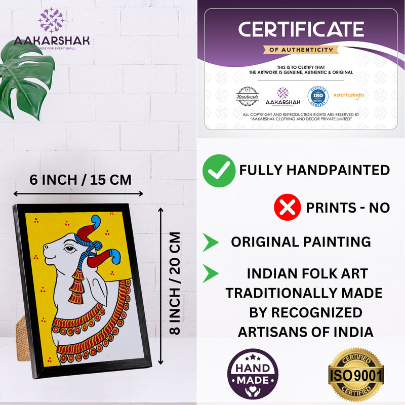 handmade iso certified-pichwai cow painting