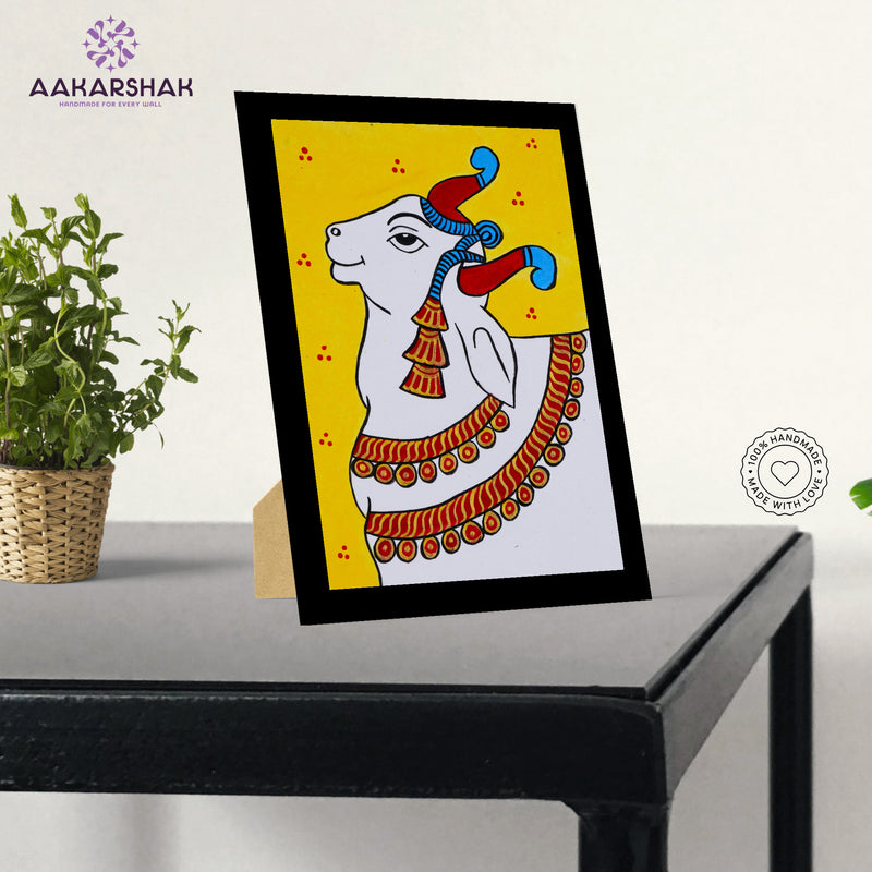 vibrant handmade pichwai painting-depicting indian folk traditions