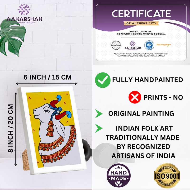 handmade iso certified-pichwai cow painting