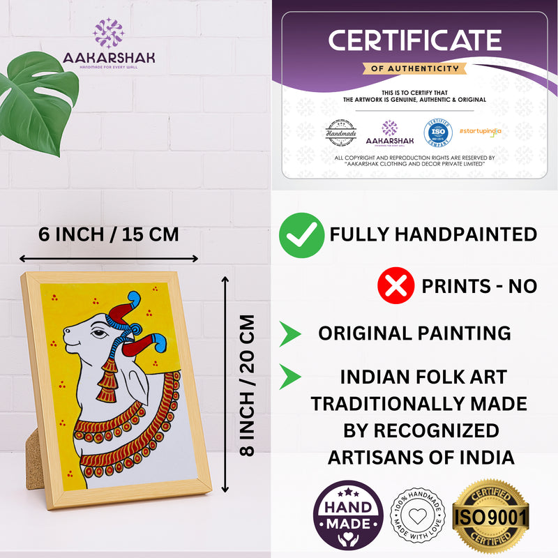 handmade iso certified-pichwai cow painting