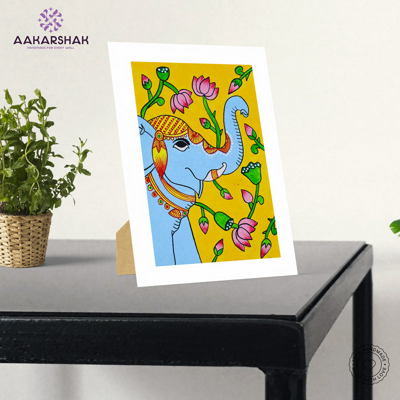 vibrant handmade pichwai painting-depicting indian folk traditions