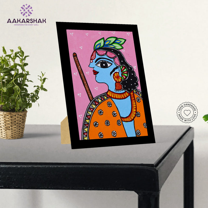 vibrant handmade pichwai painting-depicting indian folk traditions