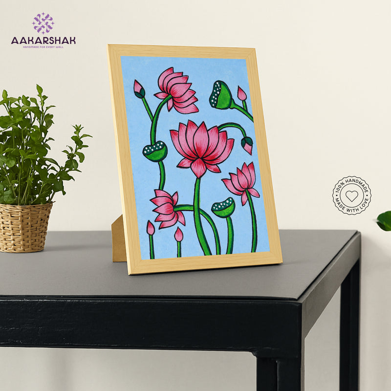 vibrant handmade pichwai painting-depicting indian folk traditions