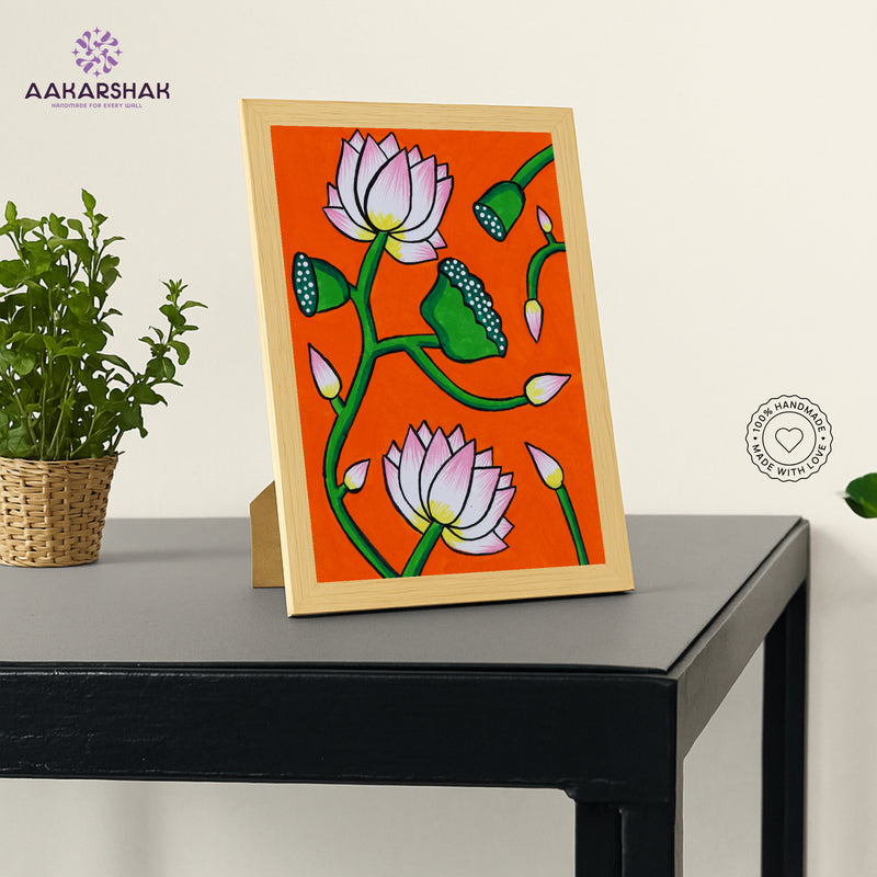 vibrant handmade pichwai painting-depicting indian folk traditions