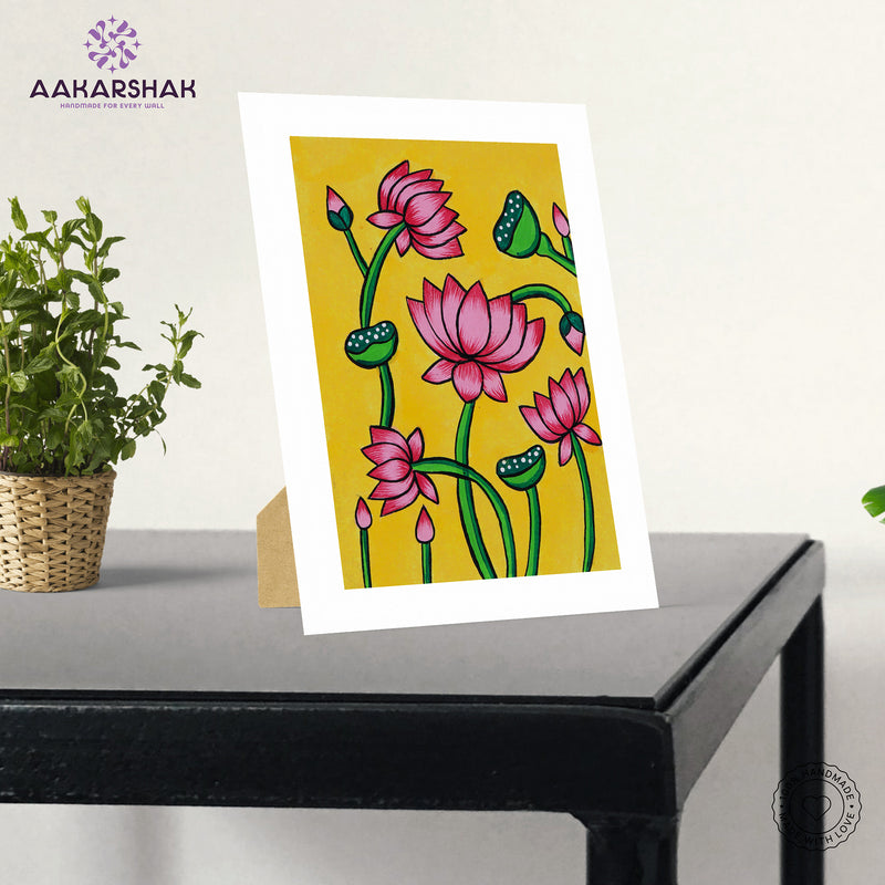 vibrant handmade pichwai painting-depicting indian folk traditions
