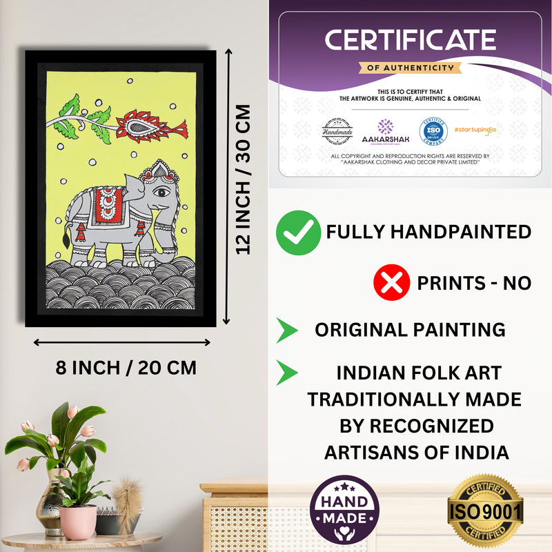 ISO certified handmade painting with authenticity certificate included
