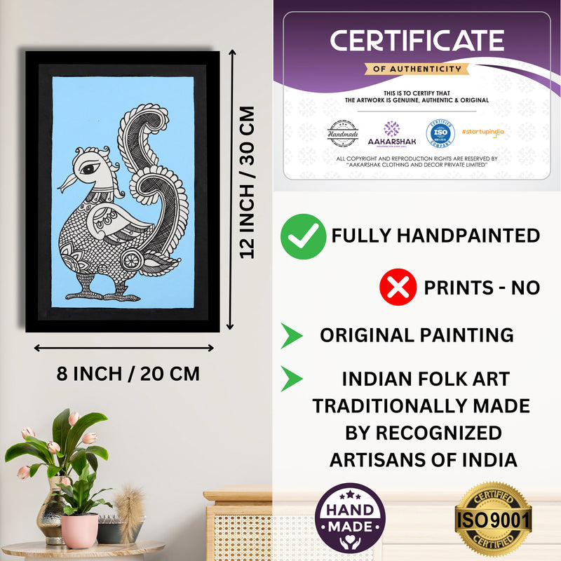 ISO certified handmade painting with authenticity certificate included