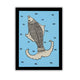 handmade kalamkari painting fish-in vibrant traditional folk art style
