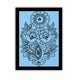 handmade kalamkari painting flower-in vibrant traditional folk art style

