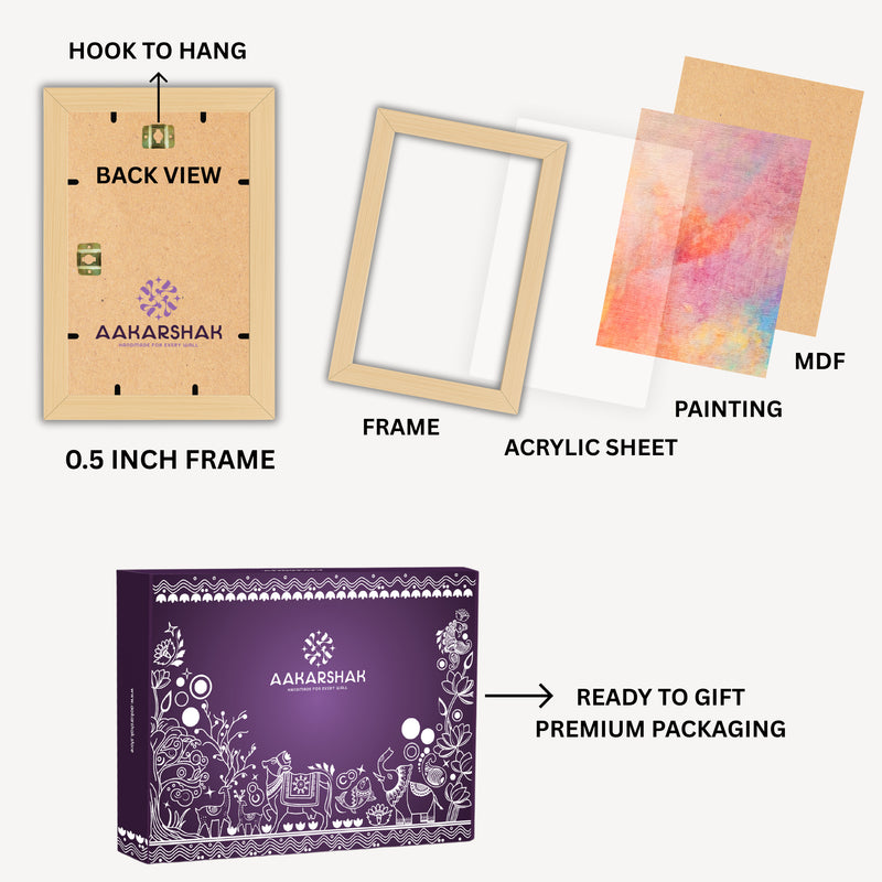 framed kalamkari painting-perfect for gifting
