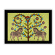 Framed artwork of a colorful horse -with handmade kalamkari painting 