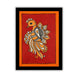 handmade kalamkari painting peacock-in vibrant traditional folk art style
