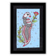 handmade kalamkari painting peacock-in vibrant traditional folk art style