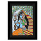 Handmade Madhubani Painting Ardhanarishvara 12x16 Inch Wall Decor