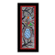 Framed artwork of a colorful peacock-with handmade madhubani painting 