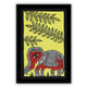 handmade madhubani painting painting elephant-in vibrant traditional folk art style
