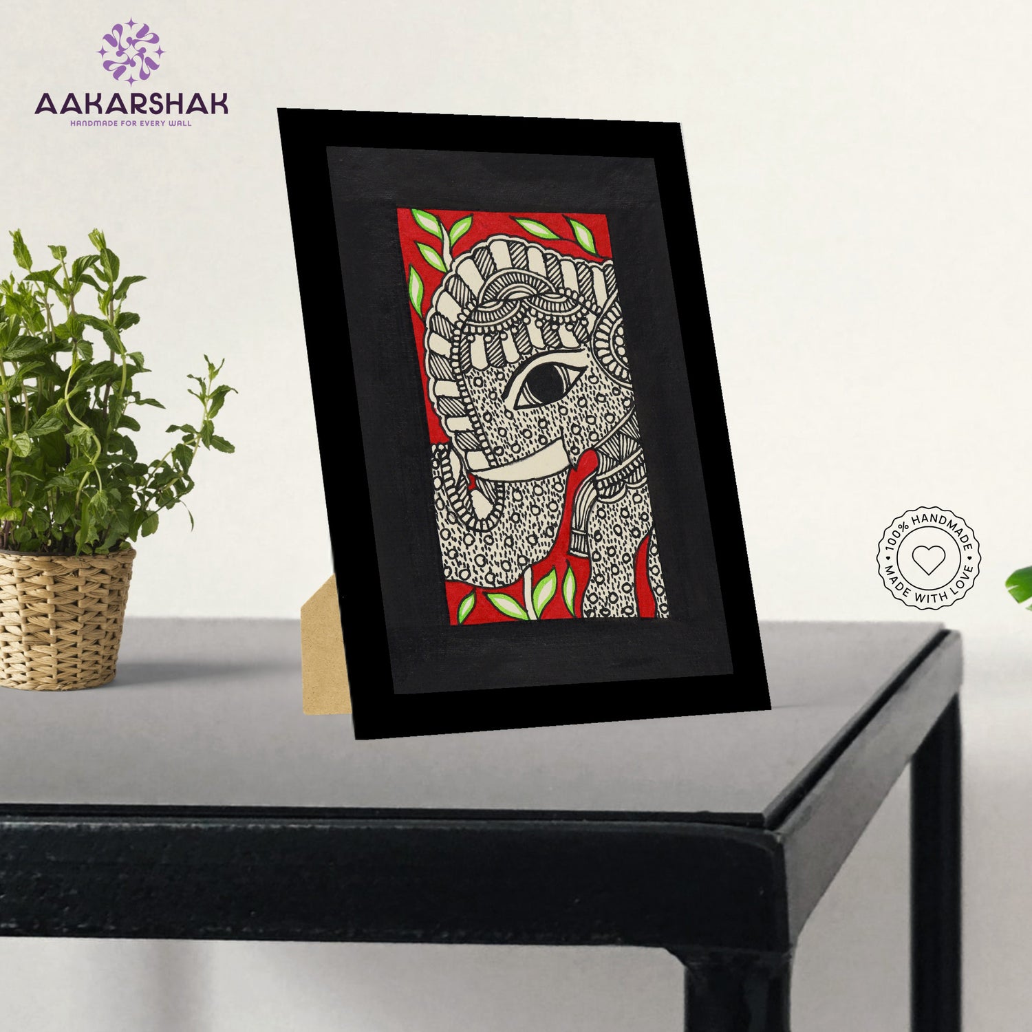 vibrant handmade madhubani painting-depicting indian folk traditions
