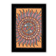 Framed artwork of a colorful fish with handmade madhubani painting 