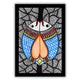 handmade madhubani painting painting fish-in vibrant traditional folk art style