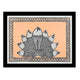 Framed artwork of a colorful fish -with handmade madhubani painting 