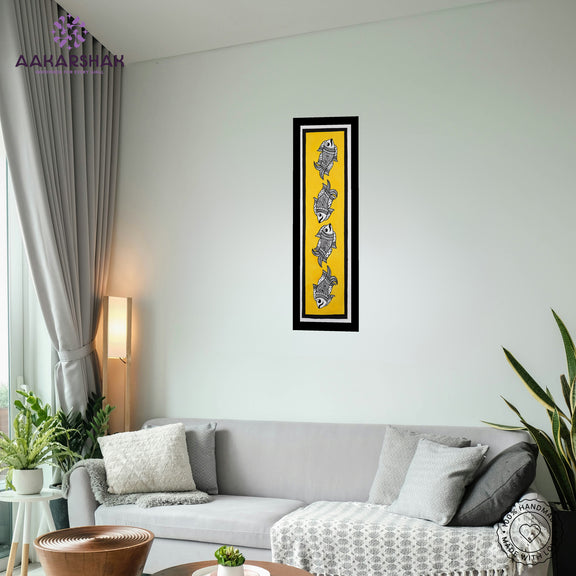 vibrant handmade tree of life painting-depicting indian folk traditions