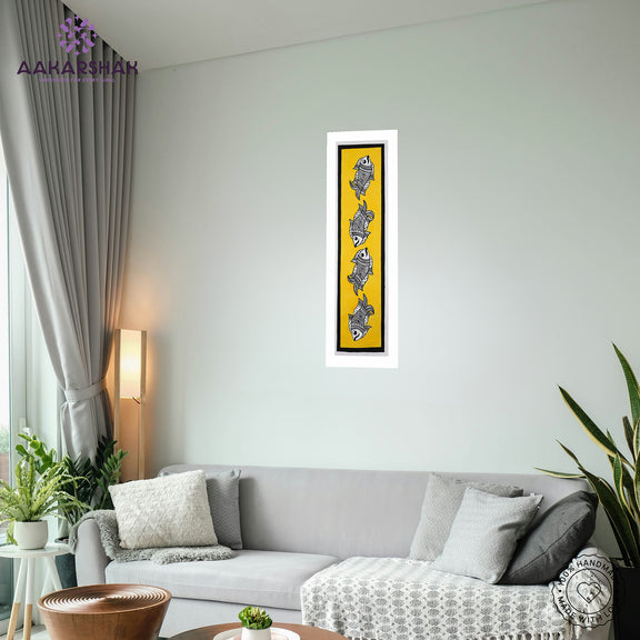 vibrant handmade tree of life painting-depicting indian folk traditions