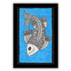 handmade madhubani painting painting fish-in vibrant traditional folk art style