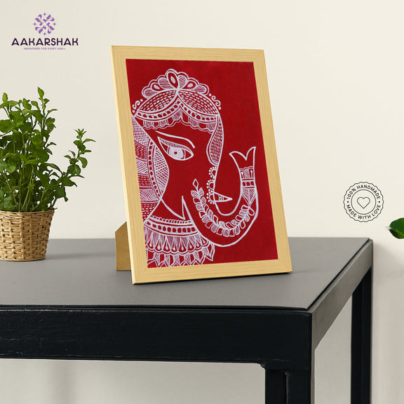 vibrant handmade madhubani painting-depicting indian folk traditions
