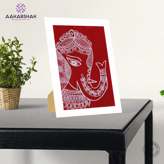 vibrant handmade madhubani painting-depicting indian folk traditions
