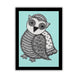 handmade madhubani painting owl-in vibrant traditional folk art style
