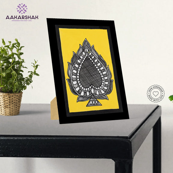 vibrant handmade madhubani painting-depicting indian folk traditions
