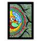 handmade madhubani painting painting peacock-in vibrant traditional folk art style
