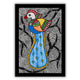 handmade madhubani painting painting peacock-in vibrant traditional folk art style
