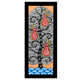 Framed artwork of a colorful peacock tree of life-with handmade madhubani 