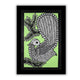 Framed artwork of a colorful peacock-with handmade madhubani painting 