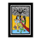 Handmade Madhubani art Radha And Krishna Painting Wall Decor 17x24 Inch