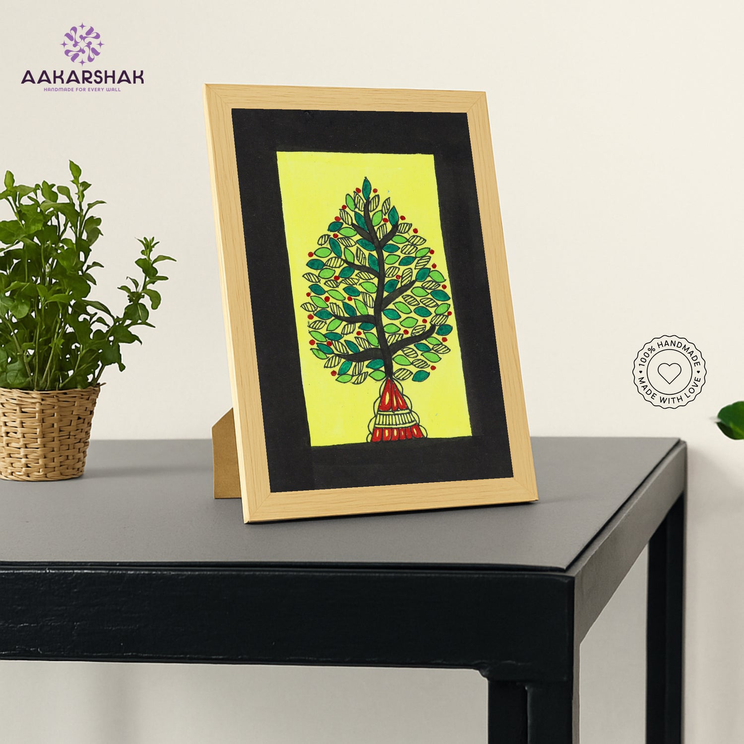 vibrant handmade madhubani painting-depicting indian folk traditions
