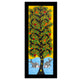 Framed artwork of a colorful tree of life-with handmade madhubani painting 