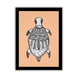 handmade madhubani painting turtle-in vibrant traditional folk art style
